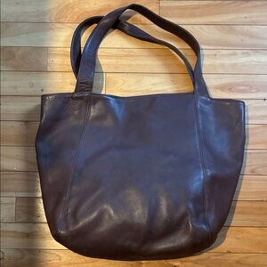 Coach Dark Brown Leather Shoulder Bucket Bag 4182